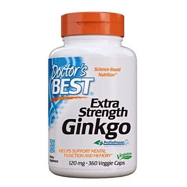 Doctor's Best Extra Strength Ginkgo 360 veg capsulas