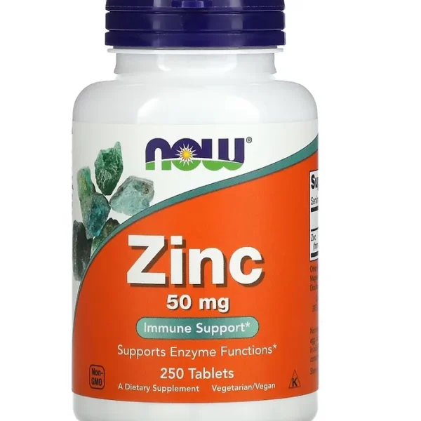 Now Foods Zinc 50 mg 250 tabletter