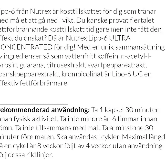 Nutrex Lipo6 extrem potency 60 capsules - Bild 3