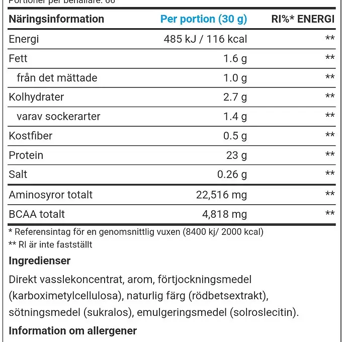 EXTRIFIT Whey 100% Instant 2000g - Bild 2