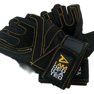 Deciated lifting gloves black