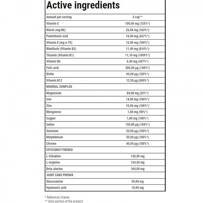 Trec Nutrition Endurance Runners Multivitaminer 90 capsules - Bild 3