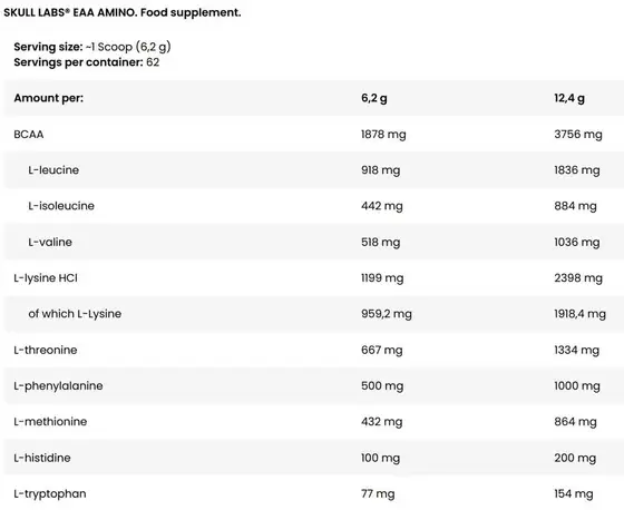 Skull Labs EAA Amino 390g - Bild 2