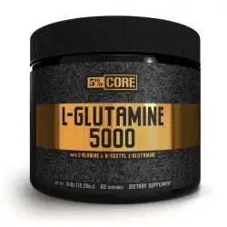 5% Nutrition - L-Glutamine 5000 - Core Series, Unflavoured - 348 g och 60 servering