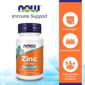 Now Foods - Zinc 50 mg 100 tabletter