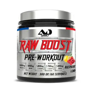 Addict Sport Nutrition - Raw Boost Pre-Workout 300 g och 60 servering