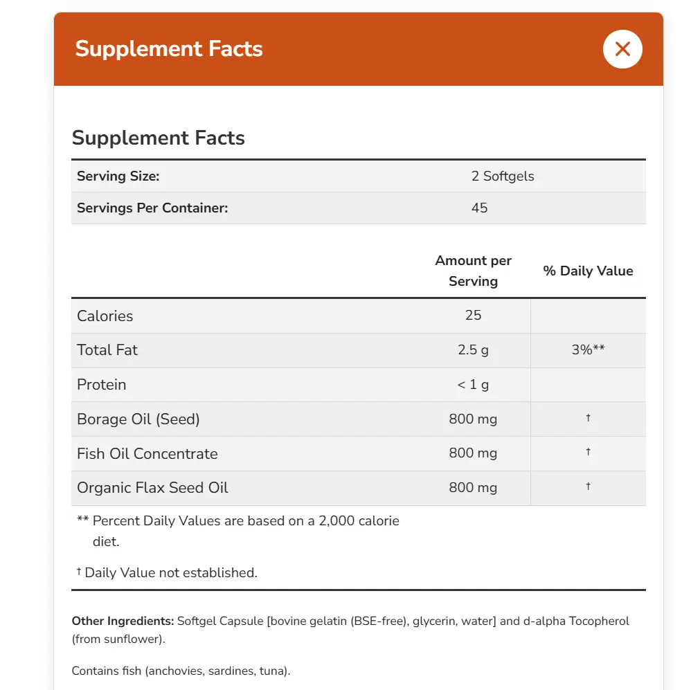 Now - Super Omega 3-6-9 & Fish Oil - 90 kapslar - Bild 4