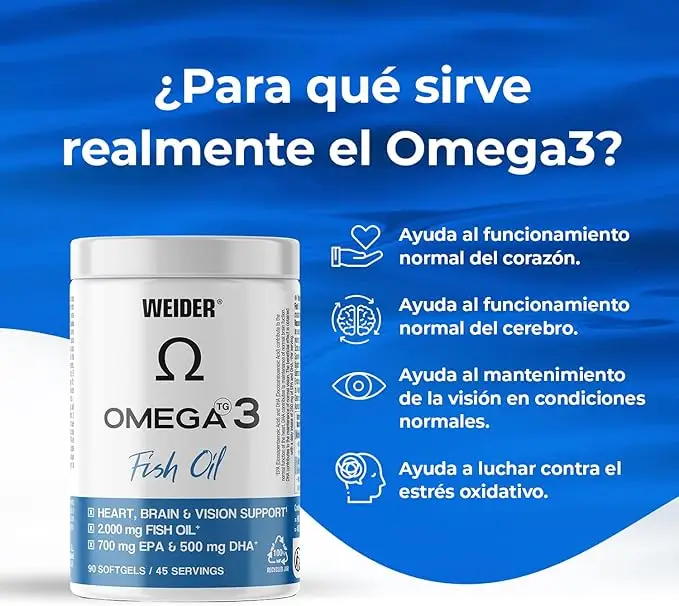 Weider - Omega‑3 & Fish Oil - 90 kapslar - Bild 2