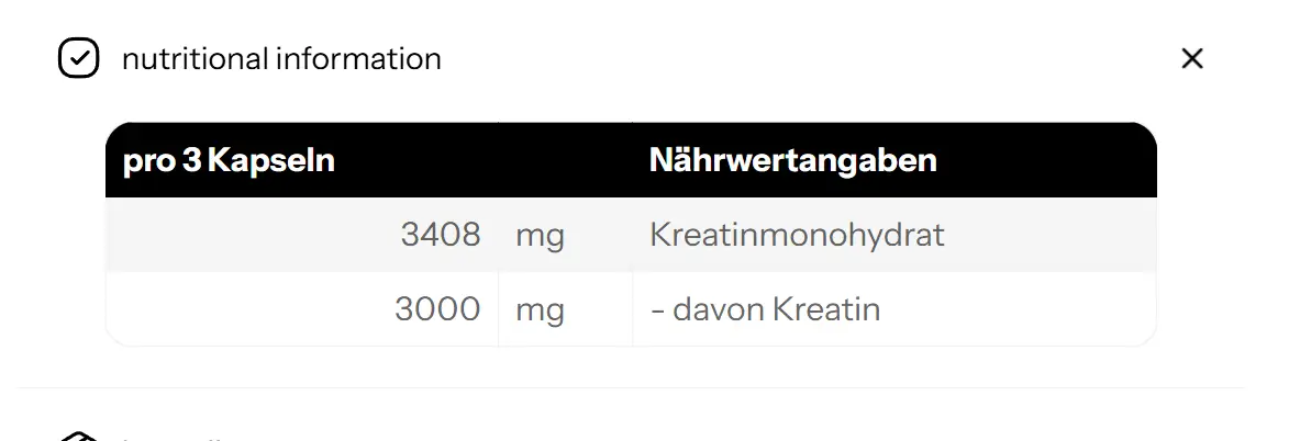 Weider - Pure Creatine 3000 MG 100 kapslar - Bild 3